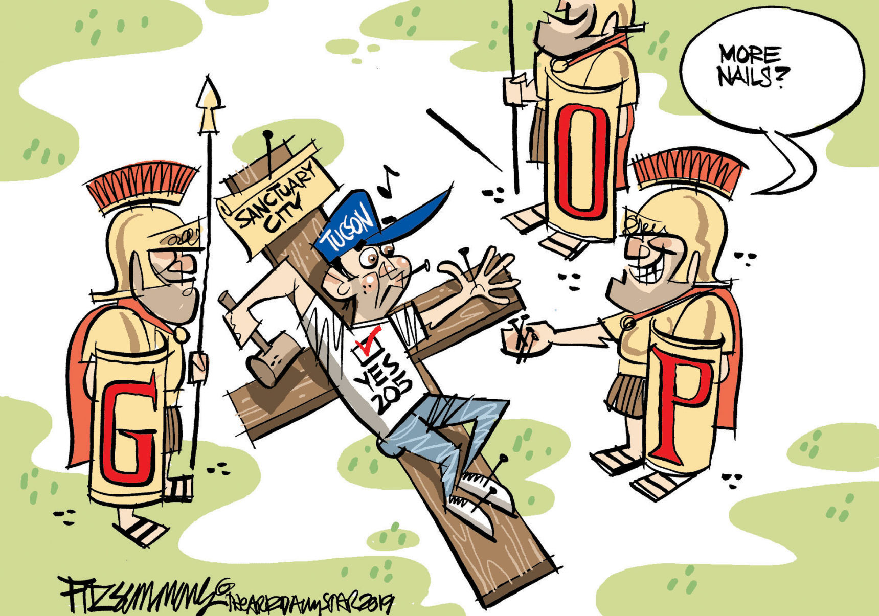 Daily Fitz Cartoon: Sanctuary